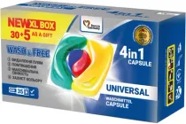 Капсули для прання WASH & FREE 35 шт (4260637721945)