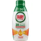 Гель-концентрат для миття посуду в посудомийній машині Fairy Platinum Gel 3 active powers лимон 30 доз 600 мл
