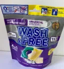 Wash & Free Капсули 4в1 для прання 11 шт Жасмін та лаванда с марсельским милом