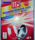 Таблетки для посудомийної машини W5 All-in-1 XXL 40 шт