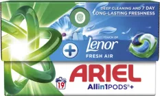 Капсули для прання Ariel Pods+ All-in-1 Touch of Lenor Дотик свіжого повітря Lenor 19 шт (8700216765954)