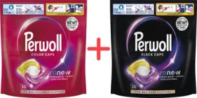 Набір капсул для прання Perwoll Renew для кольорових речей 35 шт + для темних та чорних речей 35 шт (9000101811513/9000101811544)