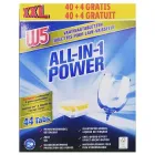 Таблетки для посудомойной машины W5 Все в 1 44 шт
