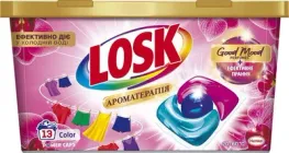 Капсули для прання Losk Power Caps Ароматерапія Ефірні олії та аромат Малазійська квітка 13 шт