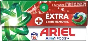 Капсули для прання Ariel Extra Stain Removal All in 1 Pods 26 шт (8700216765305)