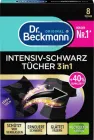 Серветки Dr. Beckmann 3in1 Tücher intensiv schwarz для прання чорних речей, 8 шт