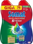 Упаковка гелів для миття посуду в посудомийній машині Somat Exellence Duo Gel Антижир 684 мл + 684 мл (9000101819199/9000101850024)