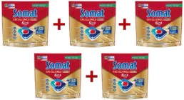 Набір капсул для посудомийної машини Somat Exellence 5-в-1 20 шт х 5 пачок (9000101808384/9000101808384/9000101808384/9000101808384/9000101808384)