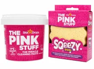 Набір для прибирання The Pink Stuff: чистяча паста 850 г + двостороння губка Squeezy Dual