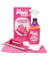 Набір для миття вікон The Pink Stuff Window Cleaning Kit (2 серветки + щітка + рідина), 1 шт (5060033823927)