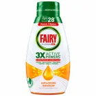 Гель для посудомийної машини Fairy Platinum 3X Active Powers Anti-Odore, 504 мл — 28 циклів